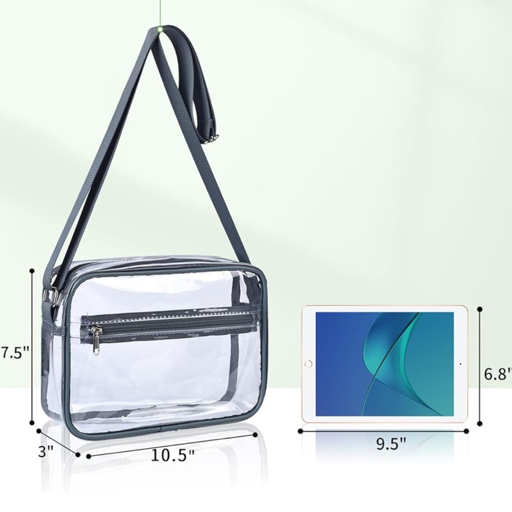 Clear Stadium Messenger Bag - Picture 2 of 9
